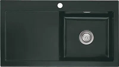 Produktbild von Flächenbündige Spüle MERA 90 F in EIBE mit Becken rechts und Handbetätigung