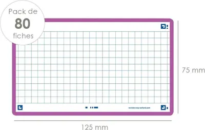 Produktbild von Oxford 400133856 - Violett - 75 mm - 125 mm - 80 Stück(e) - Frankreich