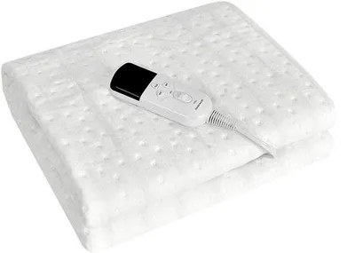 Productafbeelding van Elektrische deken - Verwarmingskussen - Warmte en comfort - 3 warmtestanden - 150 x 80 cm - Grijs
