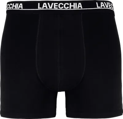 Produktbild von Übergrössen Dreierpack Top Herren Boxershorts Unterhose Lavecchia Schwarz uni 7XL