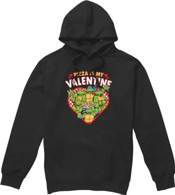 Produktbild von Teenage Mutant Ninja Turtles - "Pizza Is My Valentine" Kapuzenpullover für Herren TV8678 (M) (Schwarz)