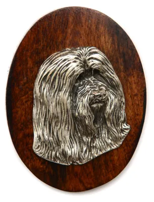 Produktbild von Bearded Collie - Hundeausstellungsbrosche, Startnummernclip, Hundeanstecker von Art-Dog