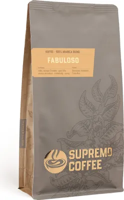 Produktbild von Supremo Kaffee Fabuloso Bohne 250g - Kaffeebohnen Espresso Bohnen