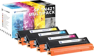 Produktbild von 4 Schneider Printware Toner | 30% mehr Leistung | als Ersatz für Brother TN-421