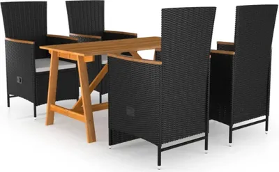 Produktbild von 5-tlg. Garten-Essgruppe Schwarz