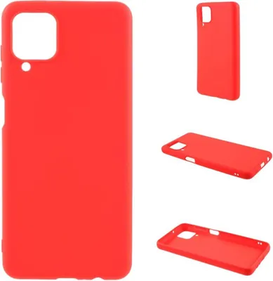 Immagine prodotto di Custodia per Samsung Galaxy A22 4G Custodia per telefono cellulare Custodia in silicone Cover Bumper Rosso opaco