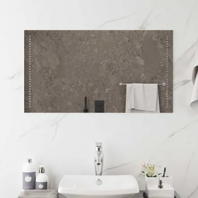 Produktbild von LED-Badezimmerspiegel Transparent 90 x 50 cm Gehärtetes Glas