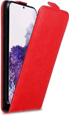 Produktbild von Cadorabo Hülle für Samsung Galaxy S20 Schutz Hülle in Rot Flip Etui Handyhülle Case Cover