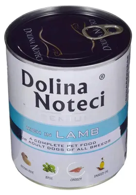 Obrázek produktu pro DOLINA NOTECI Premium Bohatá na jehněčí - mokrá krmiva pro psy - 800 g