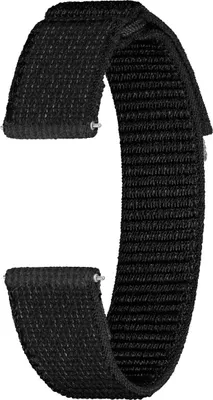 Produktbild von Samsung Original Feather Stoffband für die Samsung Galaxy Watch 4 / 5 / 6 / 7 - 20 mm - S/M - Schwarz