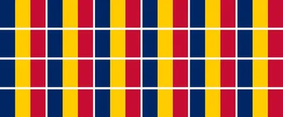 Produktbild von Mini Aufkleber Set - Pack glatt - 33x20mm - selbstklebender Sticker - Tschad - Flagge / Banner / Standarte fürs Auto, Büro, zu Hause und die Schule - 24 Stück