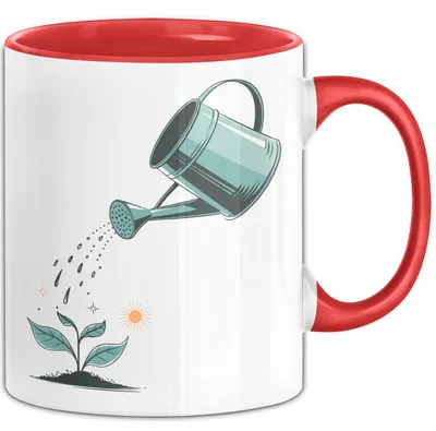 Produktbild von Gärtner Tasse Geschenkidee für Gartenliebhaber (Rot)