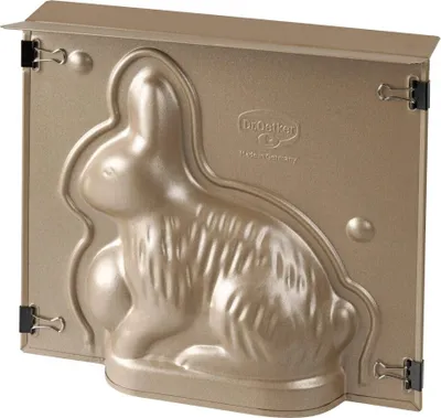 Produktbild von Dr. Oetker Vollbackform Hase, Oster-Backform, Kuchenform aus der Serie "Goldiges Ostern (Farbe: Gold)