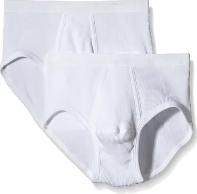 Image de Schiesser slip lot de 2 original classics 2-2 rib sports briefs white hommes