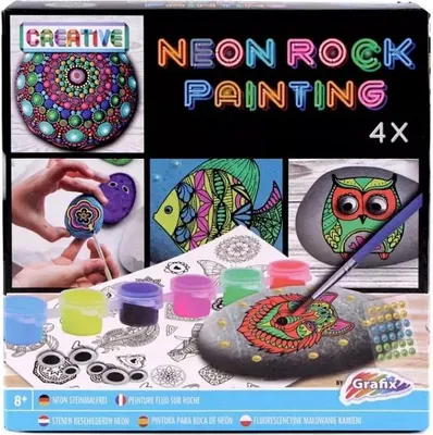 Obrázok produktu pre Zestaw do Malowania Kamieni Neon