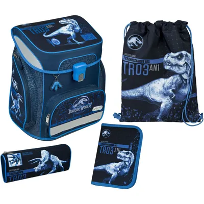 Produktbild von Scooli Schulranzen Set 5-tlg. EasyFit Jurassic World