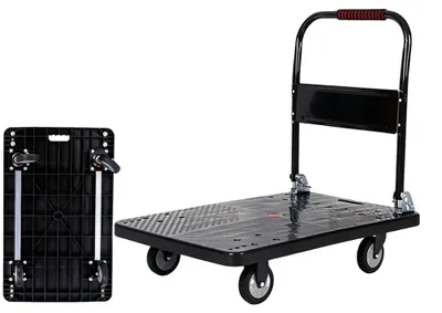 Imagen del producto de Carro de carga, estructura de acero duradera, alta capacidad de carga, 70x47x81 cm