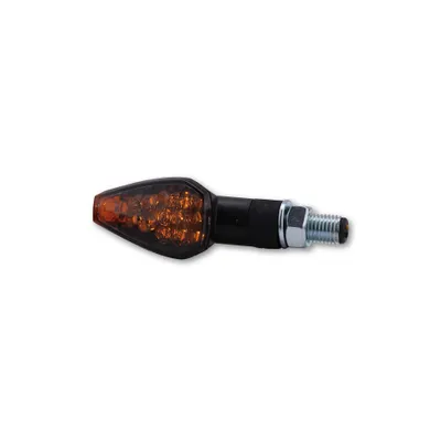 Produktbild von HIGHSIDER smart Peak LED Blinker Gehäuse Schwarz / Linse Rauchgrau (Paar), Vorn & Hinten