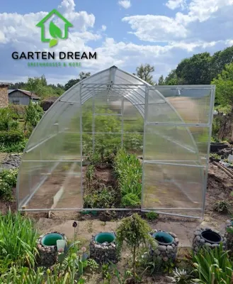 Immagine prodotto di Garden Dream serra in policarbonato "Spitz" 3x10m in acciaio, con policarbonato 4mm