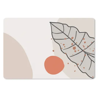 Produktbild von MuchoWow® Mauspad Mousepad Sommer - Orange - Blatt 27x18 cm - Mousepads - Maus Mat - Pad - Mausunterlage - Büroartikel - Desk Matten