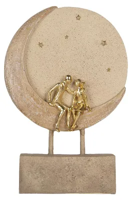 Zdjęcie produktu dla Figurka dekoracyjna Clayre & Eef 18x5x26 cm Beżowy Plastik