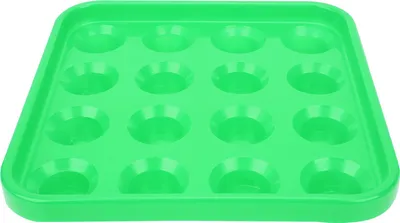 Produktbild von 16-Loch-Pool-Snooker-Billardkugel-Aufbewahrungstablett, Billardzubehör, Schwarz