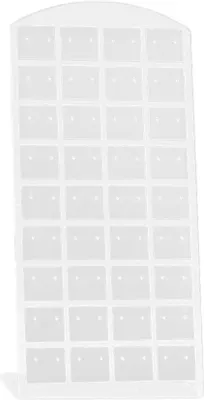Produktbild von L-Form 24/48/72 Löcher Ohrstecker Ohrringe Display Rack Schmuck Halter Organizer-Weiß,L