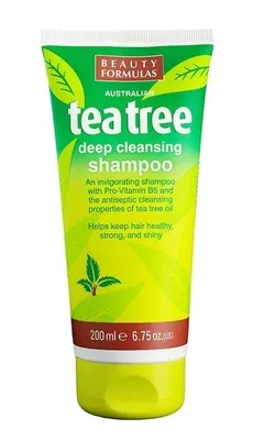 Zdjęcie produktu dla Beauty Formulas, Szampon do włosów oczyszczający, Tea tree, 150 ml