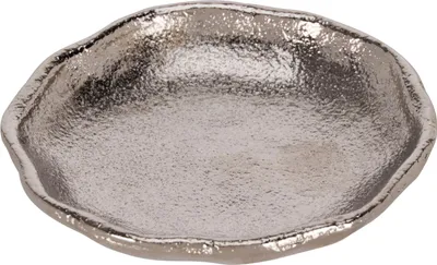 Zdjęcie produktu dla Srebrna aluminiowa miska o okrągłym kształcie (9x9x2 cm)