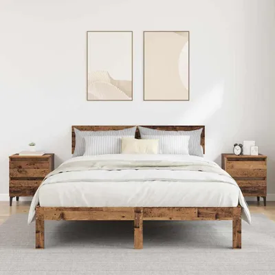 Productafbeelding van vidaXL Nachtkastje, 2 stuks, gerecycled hout, 40 x 35 x 50 cm, houtvezel