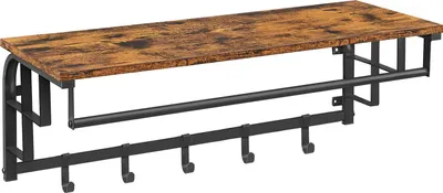 Produktbild von Wandgarderobe mit 5 abnehmbaren Haken