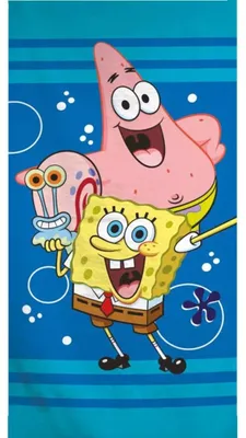 Immagine prodotto di Asciugamano da bagno Spongebob blu 70 x 140 cm