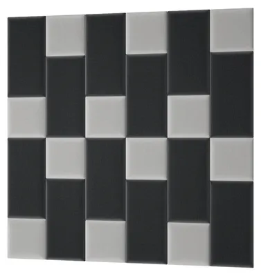 Image de Ensemble de panneaux muraux 180x180 VALERIO - gris clair / gris foncé