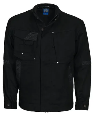 Produktbild von Projob - Arbeitsjacke für Herren, Canvas ET314 (XS) (Schwarz)