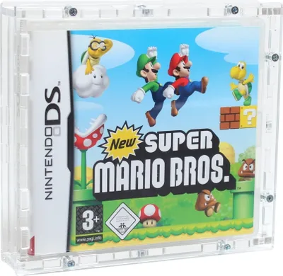 Produktbild von Verschraubtes Case aus Acrylglas für ein Nintendo DS Spiel in/ Schutzbox / Protector / Schutzhülle / UV-Schutz / Transparent / Games  - Zeigis®