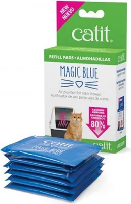 Immagine prodotto di Filtro per lettiera per gatti Catit Magic Blue confezione di ricarica per 3 mesi, circa 11 x 8,5 x 3,5 cm