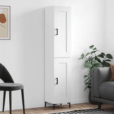 Produktbild von vidaXL Highboard Weiß 34,5x34x180 cm Holzwerkstoff