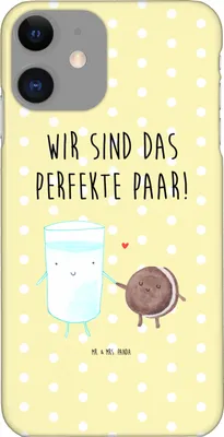Produktbild von Mr. & Mrs. Panda Iphone 11 Handyhülle Milch Keks - Gelb Pastell - Geschenk, Kaffee, Cover, Smartphone Hülle, Milk, Kekse, Gute Laune, Pro, Cookie