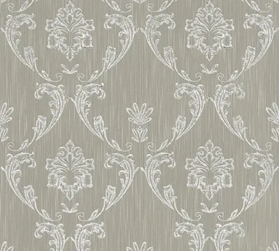 Produktbild von Architects Paper Barocktapete Metallic Silk Tapete mit Ornamenten Textiltapete silber braun 10,05 m x 0,53 m