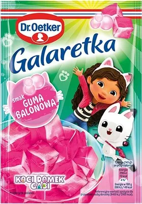 Obrázek produktu pro Dr. Oetker Galaretka Guma Balonowa 72 g