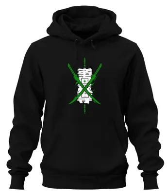 Obrázok produktu pre Mikina s kapucňou "Katana Samurai", štýl cyberpunk, pre muža, čierna, veľkosť XL