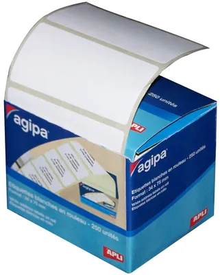 Produktbild von agipa Versandetiketten 75 x 34 mm weiß auf Rolle