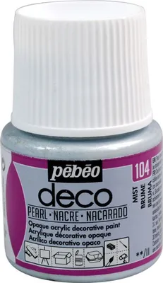 Produktbild von Perlmutt opak Acrylfarbe - Nebel - 45 ml
