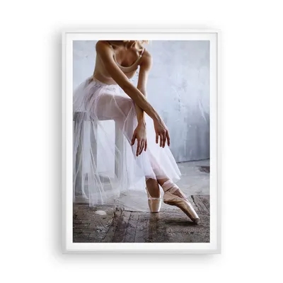 Produktbild von Gerahmtes Poster - Weißer Rahmen - Ballerina Ballett Studio - 70x100 cm - Wand Bild - Wanddeko - Wandbilder - Kunstposter - Wandposter - Bilderrahmen - Bilder - Kunstdruck - P2WPA70x100-4970