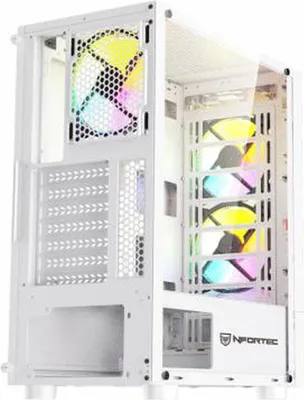 Zdjęcie produktu dla Obudowa ATX Semi-Tower Nfortec NF-CS-CAELUM-WHITE biała