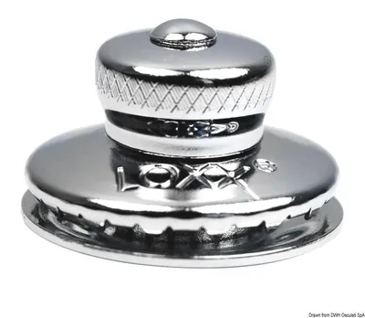 Immagine prodotto di Pulsante Loxx, parte inferiore in ottone cromato 11 mm, 50 pezzi