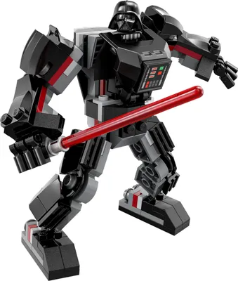 Produktbild von LEGO 75368 Star Wars Darth Vader Mech, baubares Actionfiguren-Modell mit Gelenkteilen, Minifiguren-Cockpit und großem roten Lichtschwert, Sammel-Spielzeug für Kinder, Jungen, Mädchen ab 6 Jahren