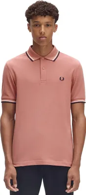 Produktbild von Fred Perry Poloshirt rosa einfarbig Baumwolle
