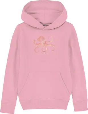 Produktbild von Mr. & Mrs. Panda Kinderpullover Tintenfisch 9-11 Jahre (134/146) - Baumwolle Pink - Geschenk, Meerestier, Wasser, Ozean, Sweater, Sweatshirt, Lustige Sprüche, Hoodie, Meer