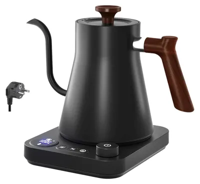 Produktbild von Elektrischer Schwanenhals-Wasserkocher 900ml Temperaturregelung Edelstahl